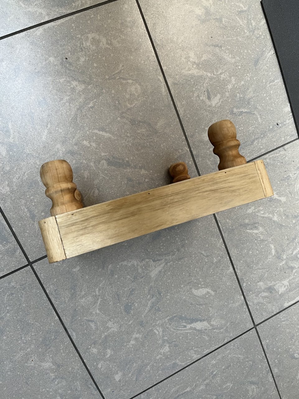 Houten tafel decoratie