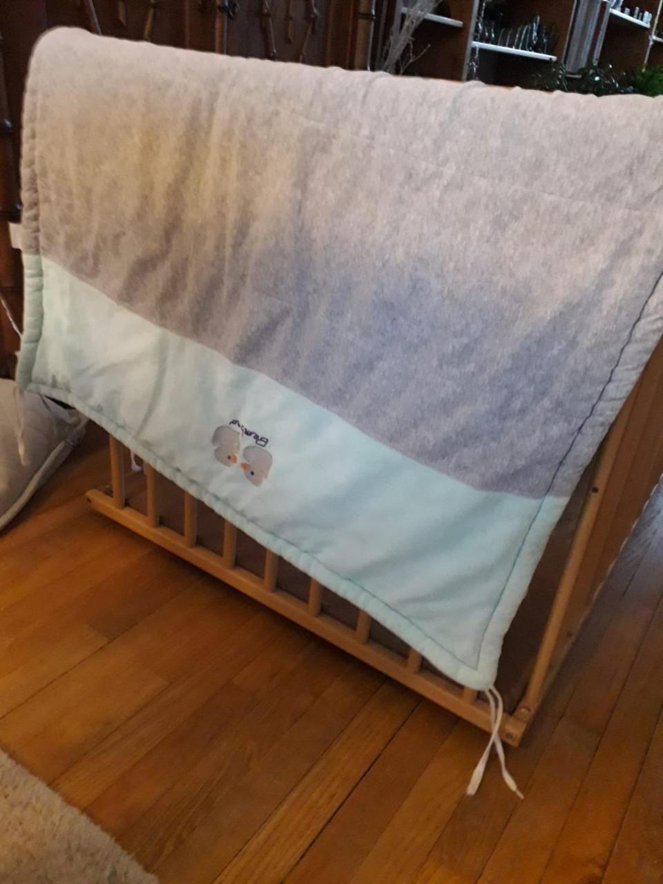 Stevige box beukenhout met boxkleed