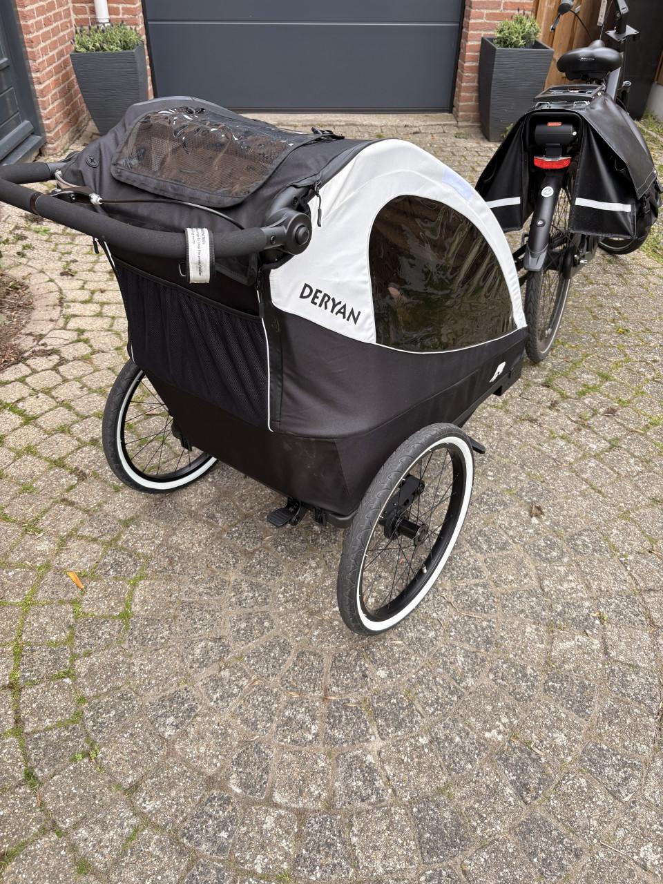Kinder Fietskar 3 in 1 (Fietskar-wandelwagen-hardloopwagen) met Babyzit