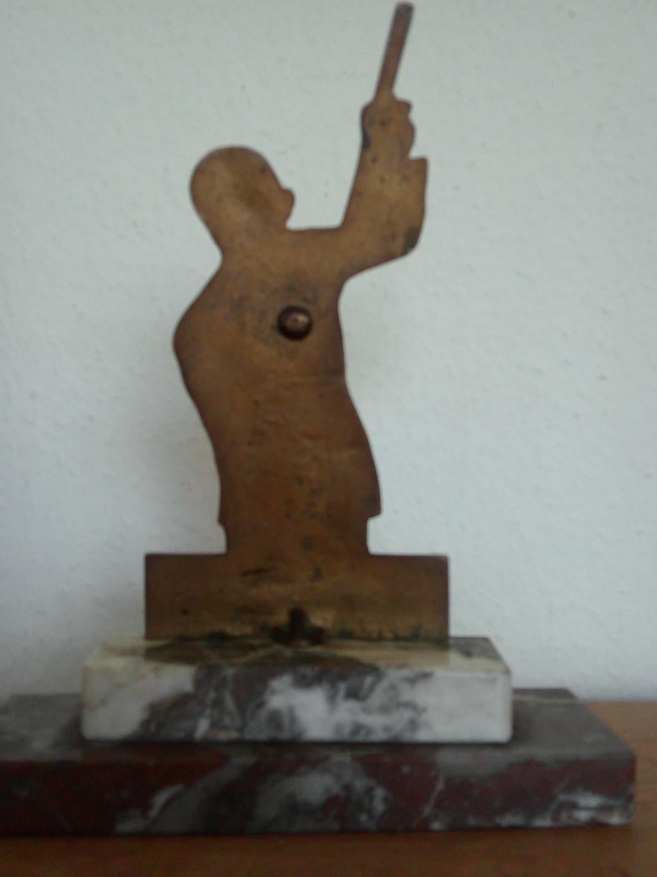 JAREN '50 BILJARTER IN BRONS/MESSING