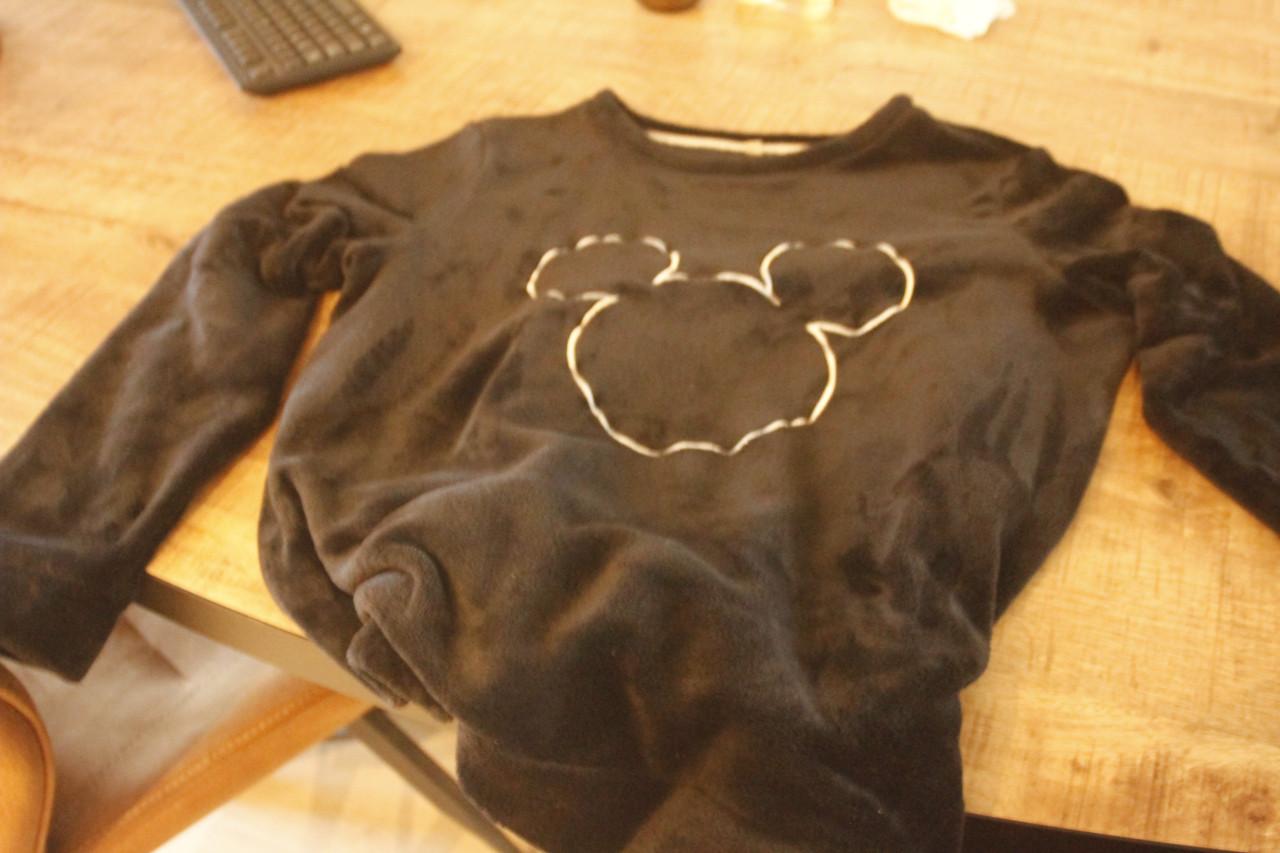 Zwarte fleece trui maat M