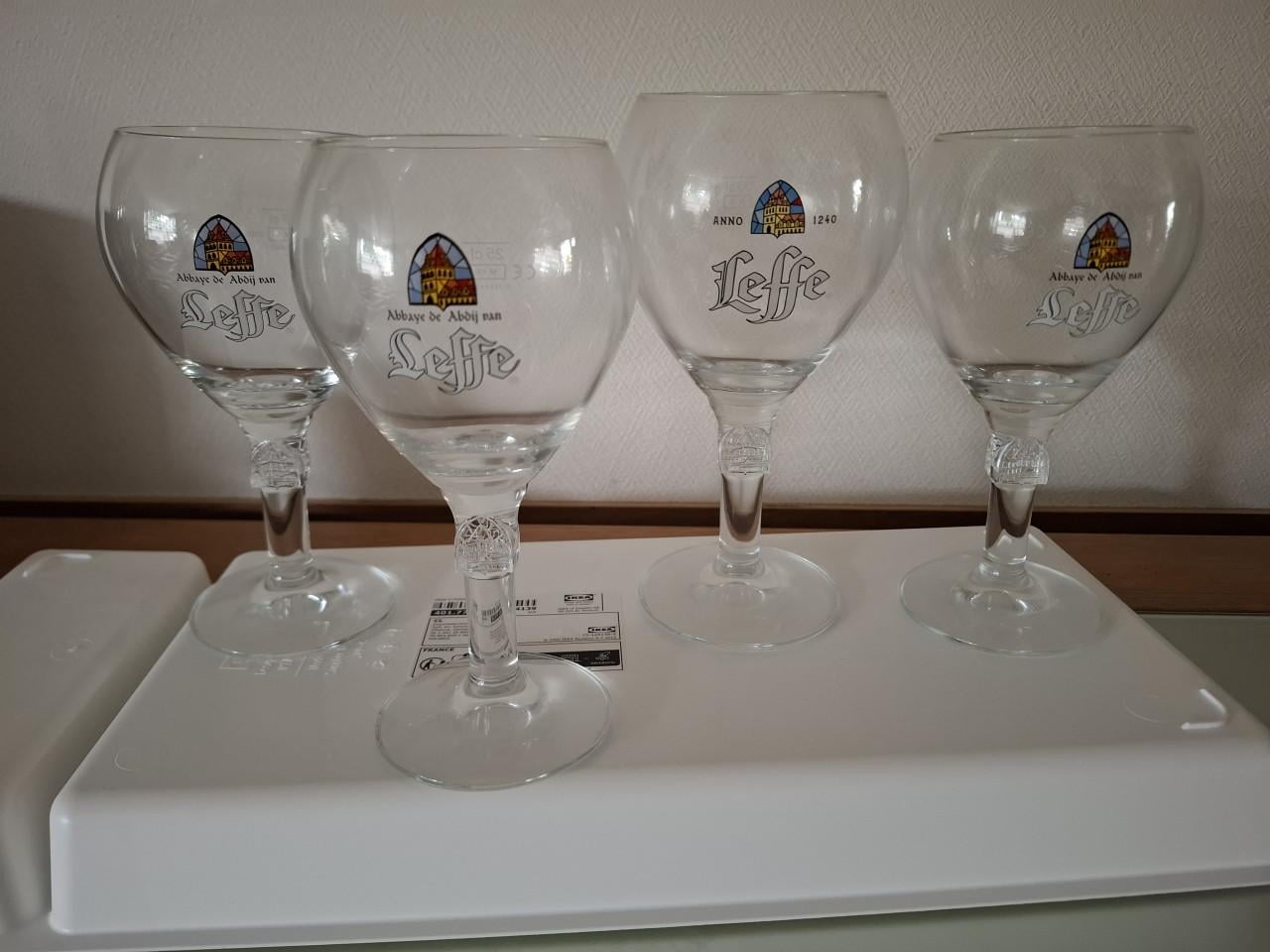 Bierglazen leffe