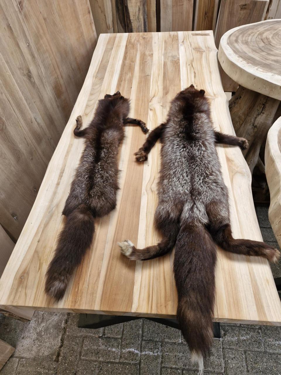 Zilvervos pels decoratie