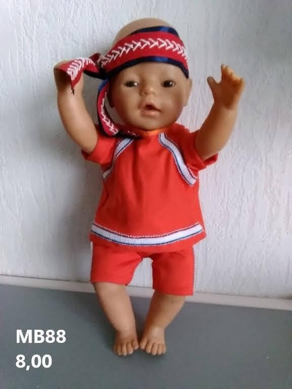 Poppenkleertjes baby born. Koningsdag. Opbrengst KiKa.