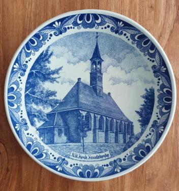 Koudekerke, wandbord N.H. Kerk, puntgaaf