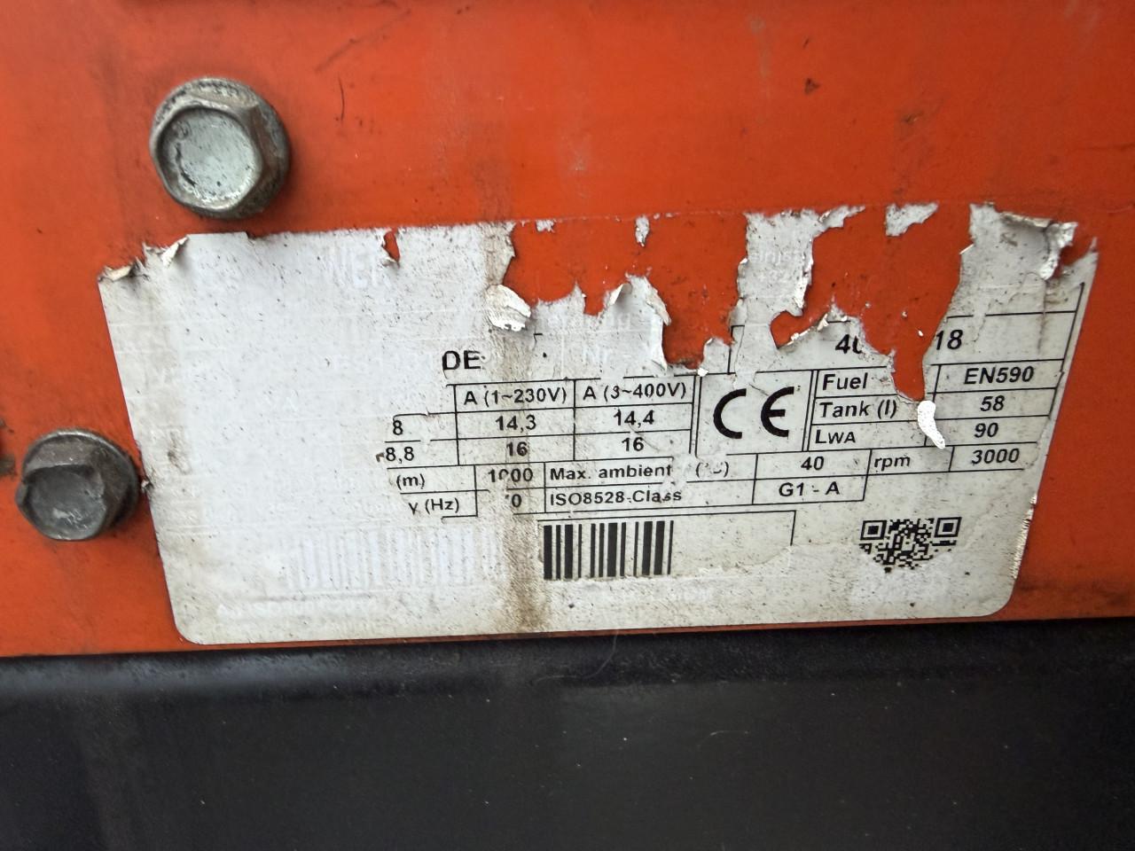 Europower diesel generator met kubota motor