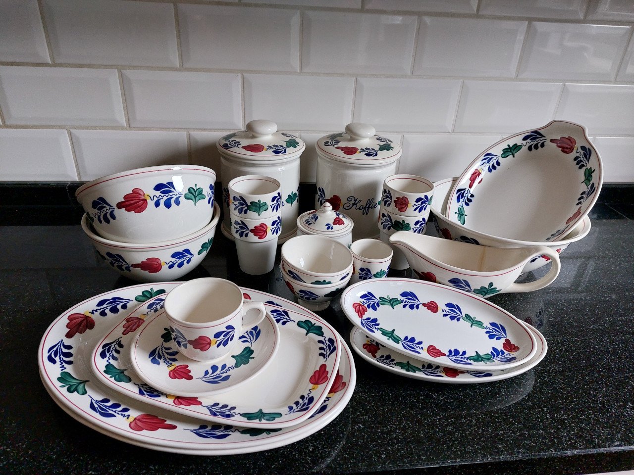 Boerenbont servies
