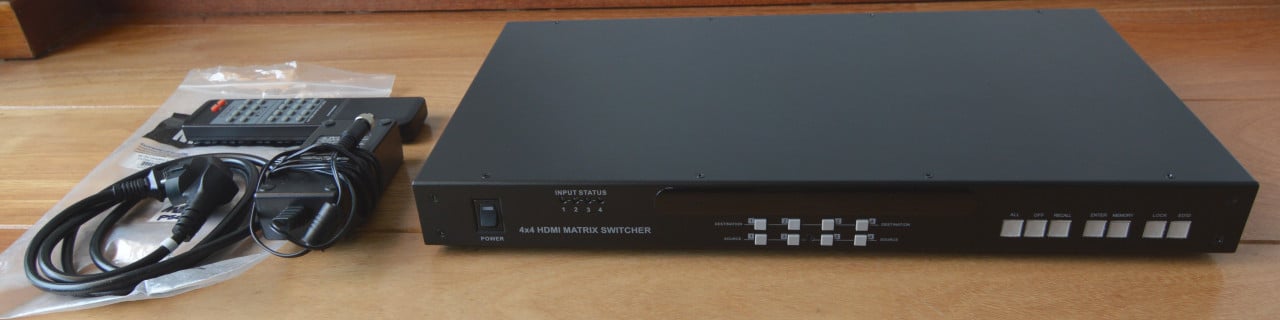 Professionele 4x4 hdmi matrix switcher (HD-44) [VS import]