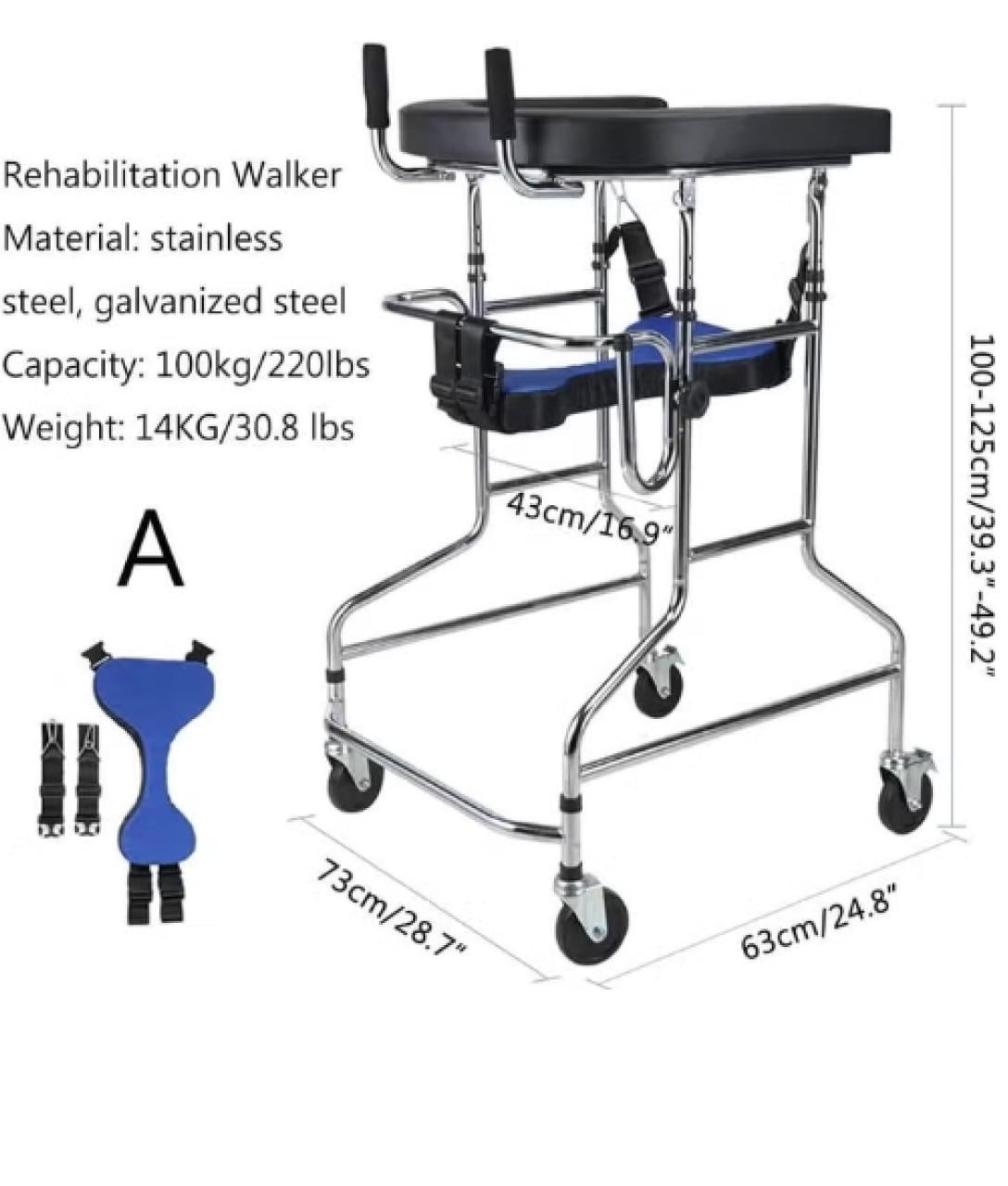 Revalidatie Rollator Voor Looptraining voor volwassenen/ jongvolwassene