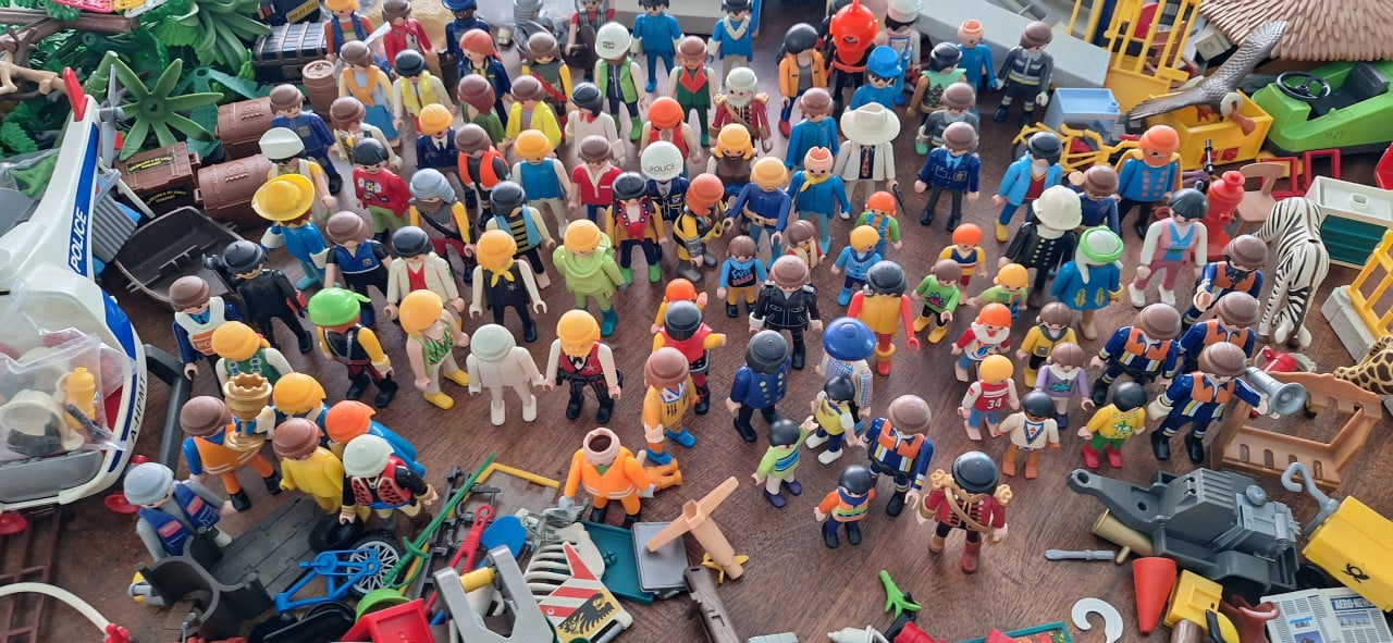 Partij playmobile te koop, BIEDEN!