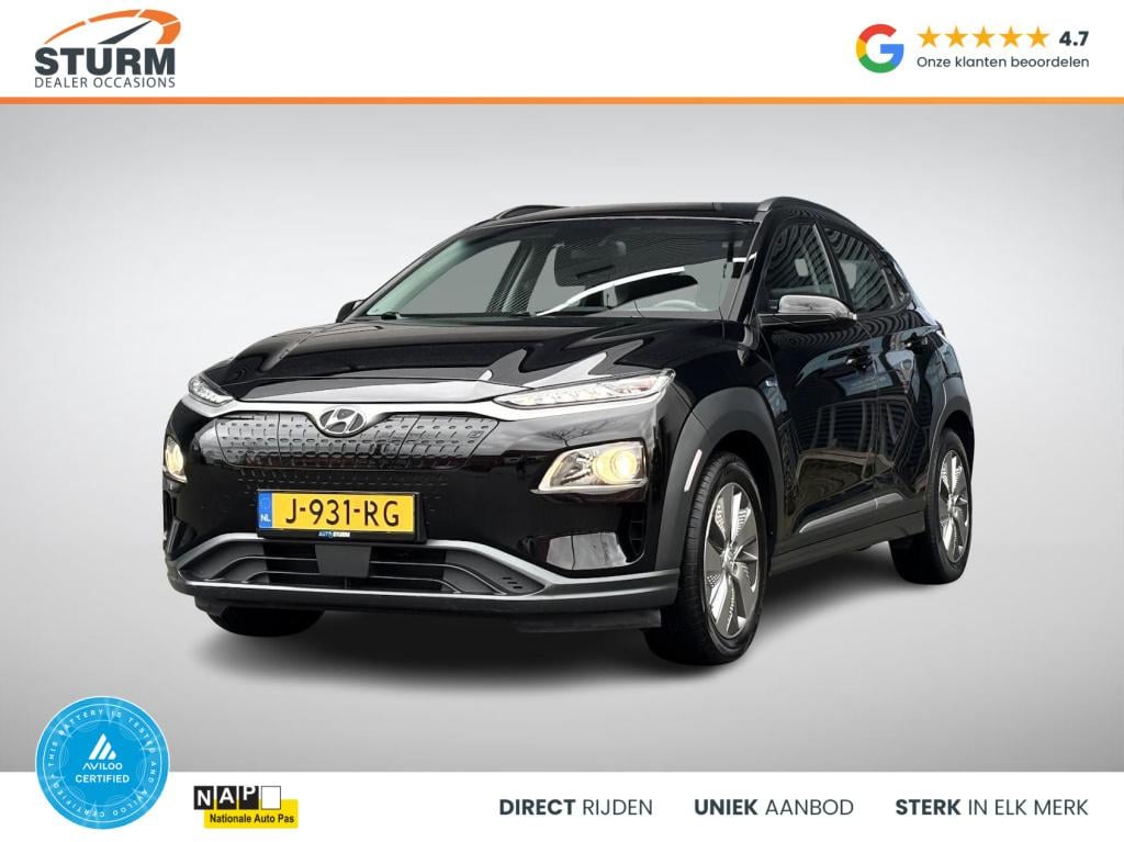 Hyundai Kona ev comfort 64 kwh soh 95%, 3-fase lader!