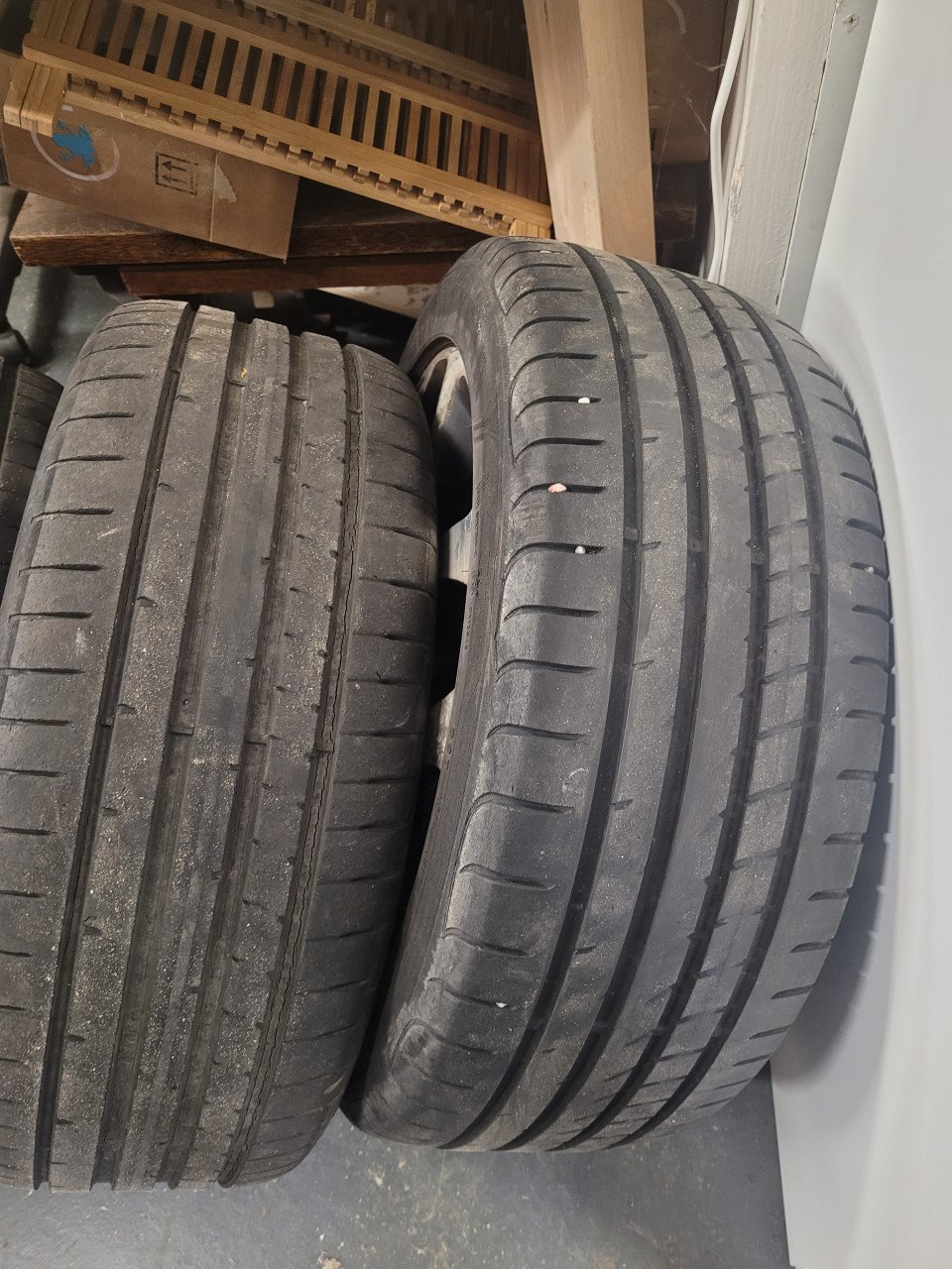 Aluminium velgen incl.banden !!