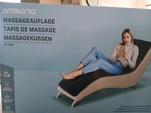 Massage kussen met warmte stand