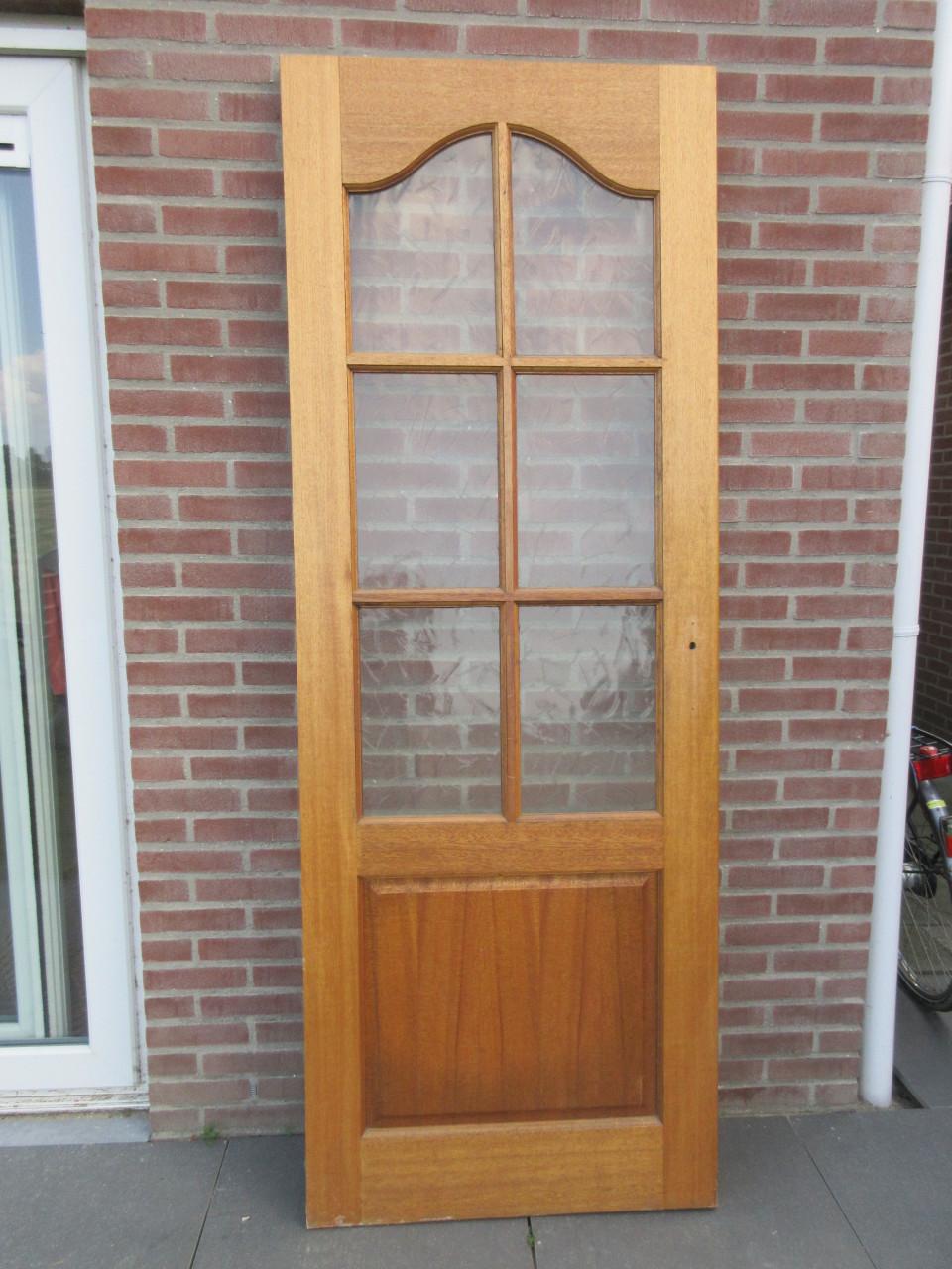 Te koop: Binnendeur (hout en glas)