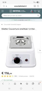 Chocolade smelt bak couverture