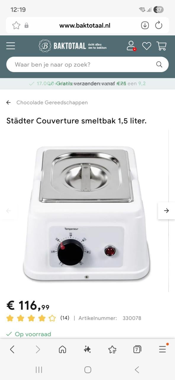 Chocolade smelt bak couverture