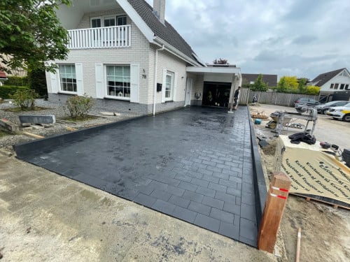 Tuin terras oprit bestrating