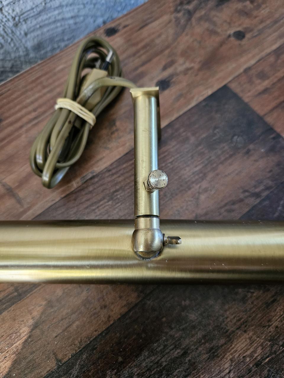 Vintage werkende messing schilderij of pianolamp - Art Deco stijl
