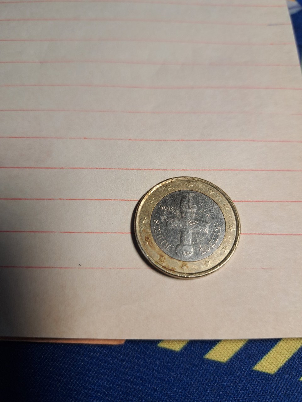 Zeldzame 1 euro 2008 griekenland