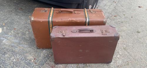 Oude vintage koffers