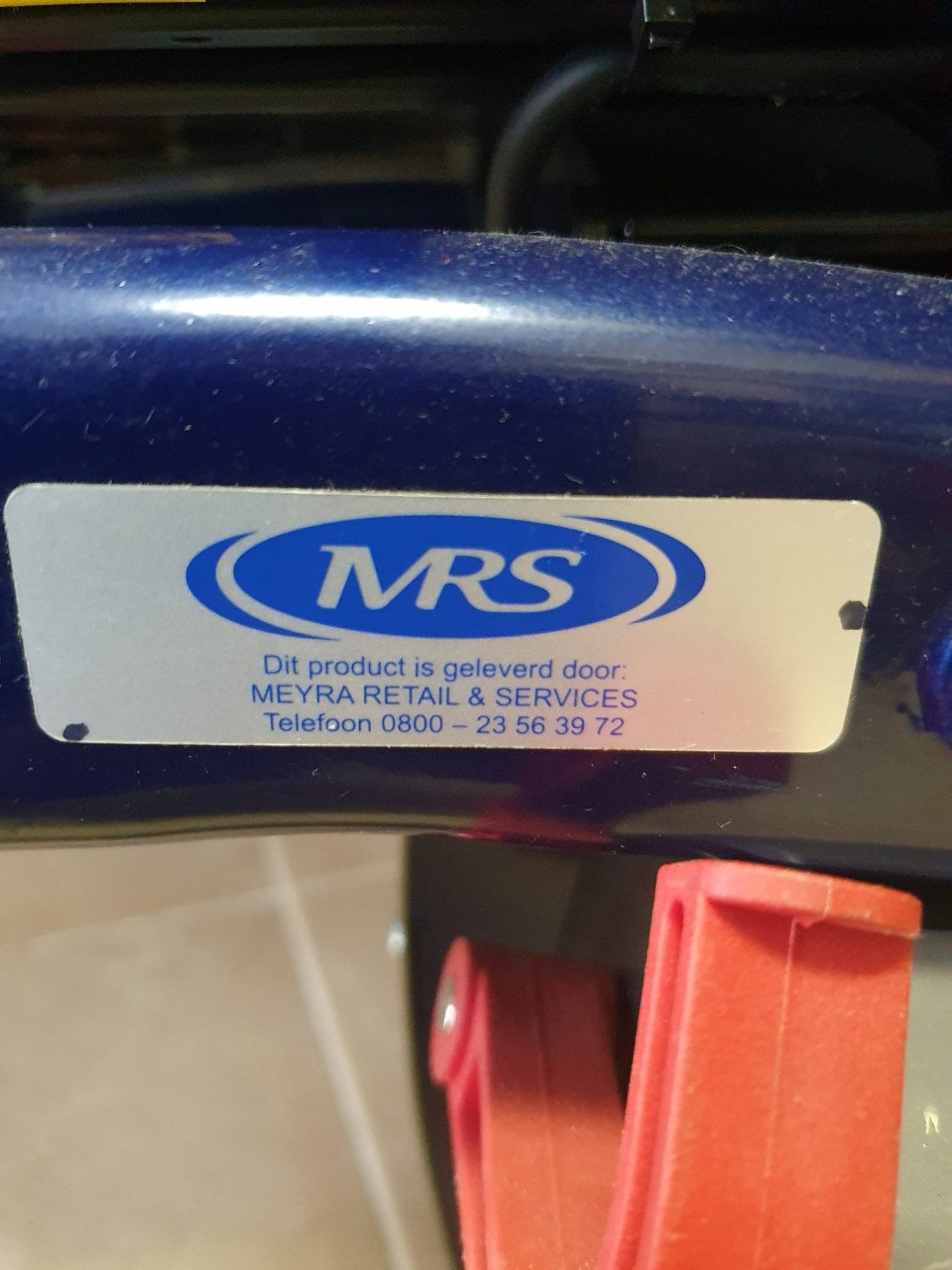 Electrische rolstoel zonder accu’s