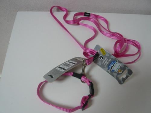 NIEUWE HALSBAND MET LOOPLIJN MET DE KAARTJES ER NOG AAN