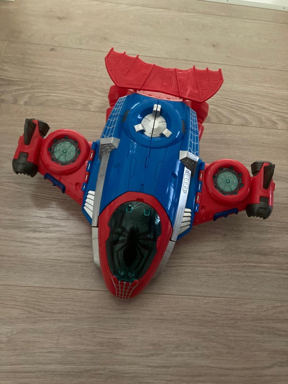 Spiderman vliegtuig