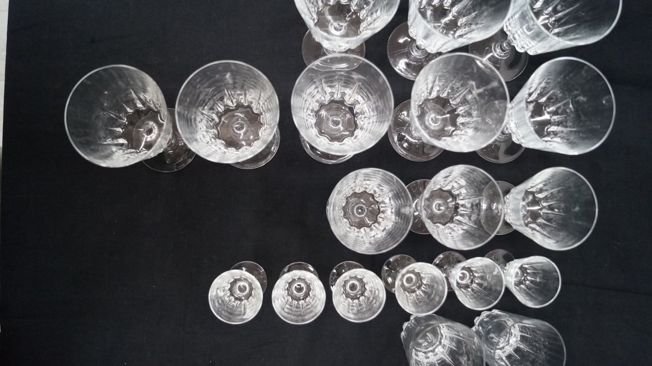 Cristal d'Argues durand luminarc "Versailles" glazen.
