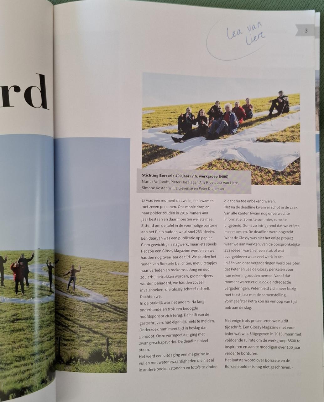 Borssele & polder 400 jaar, de unieke bewaarglossy van Borssele