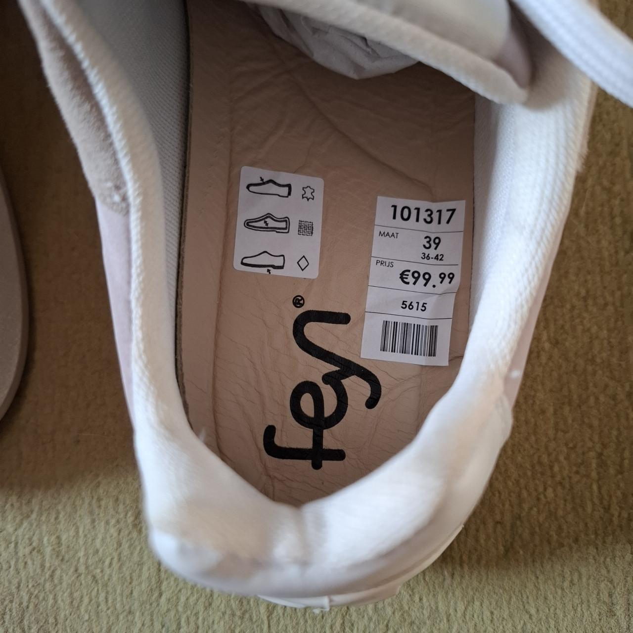 Sneakers, Feyn, taupe/beige/wit, kleine maat 39