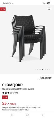 Tuinstoelen stapelbaar