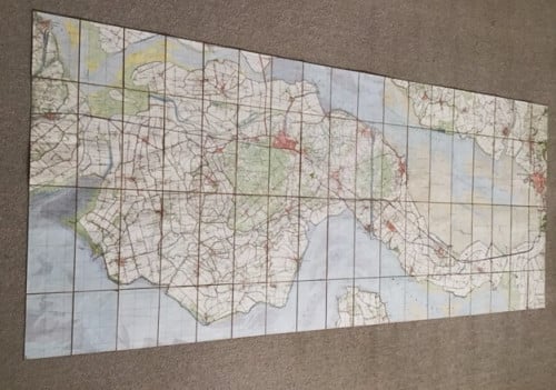 Oude topografische kaart Zuid-Bev.