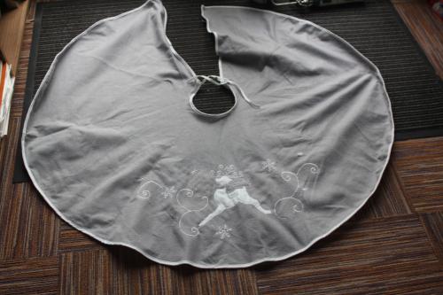 Kleedje  om om te slaan??? Vilt met kerst decoratie