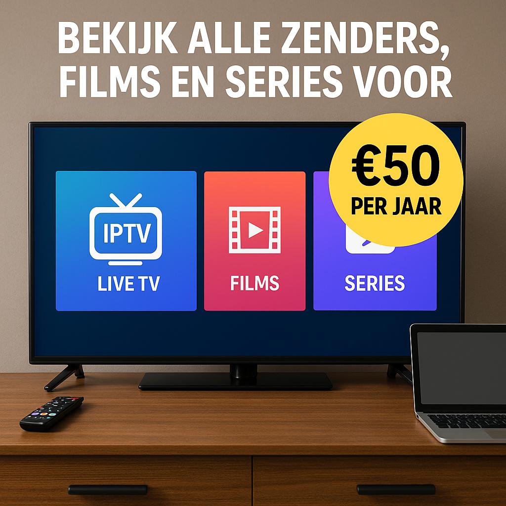 Direct TV, films & series op al je apparaten – €50/jaar