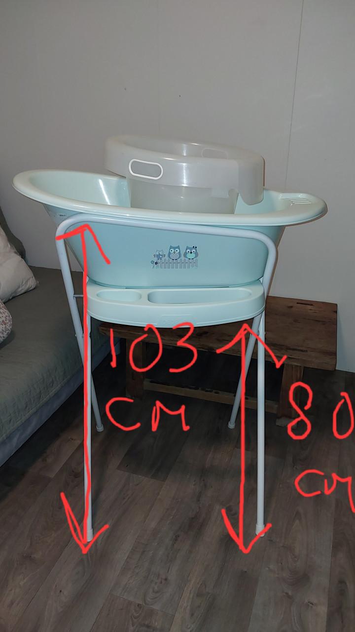 Bébéjou badstandaard 103cm incl. Bad, tummy tub en universeel badzitje.