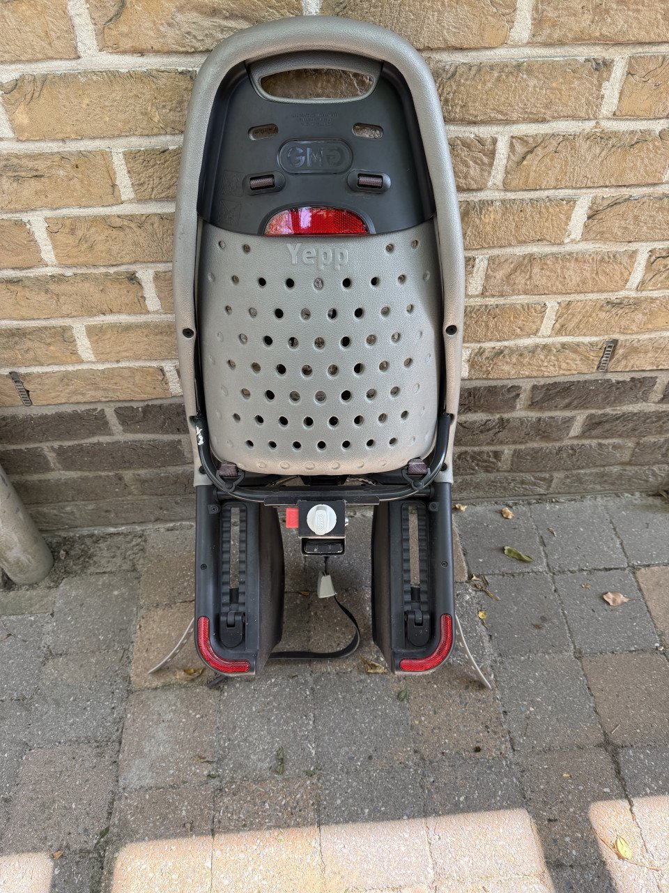 Yepp Maxi Easyfit kinderzitje fiets achter - zilver