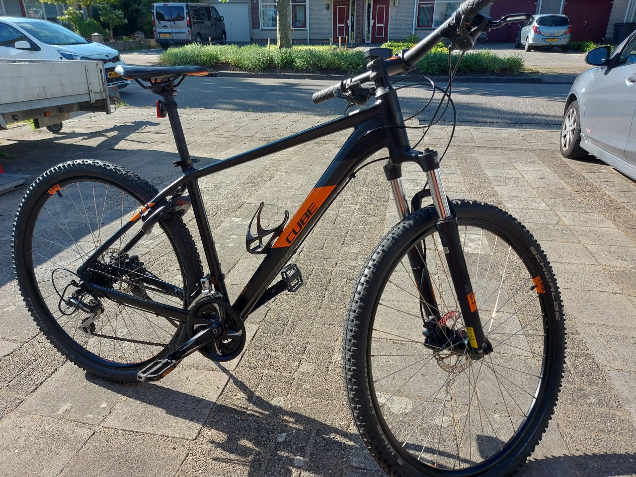 Cube aim pro mountainbike black/orange 2020