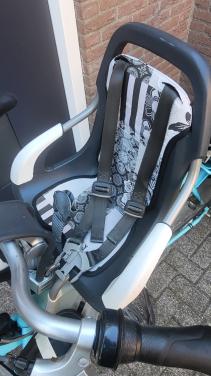 Qibbel voorzitje/ fiets stoeltje incl. windscherm