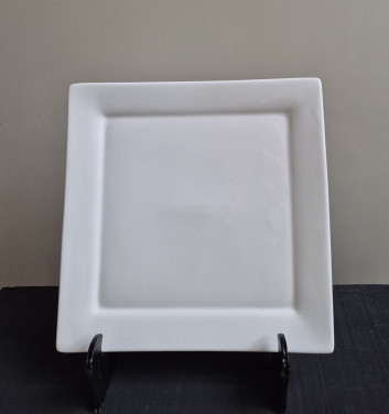 Set vierkante borden porselein  Diner borden, 25 x 25 centimeter