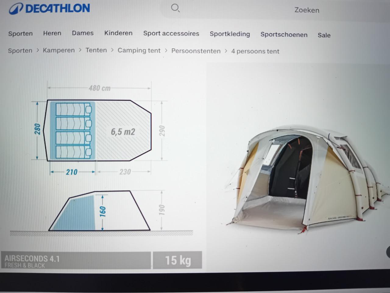 Te koop: complete kampeer uitrusting