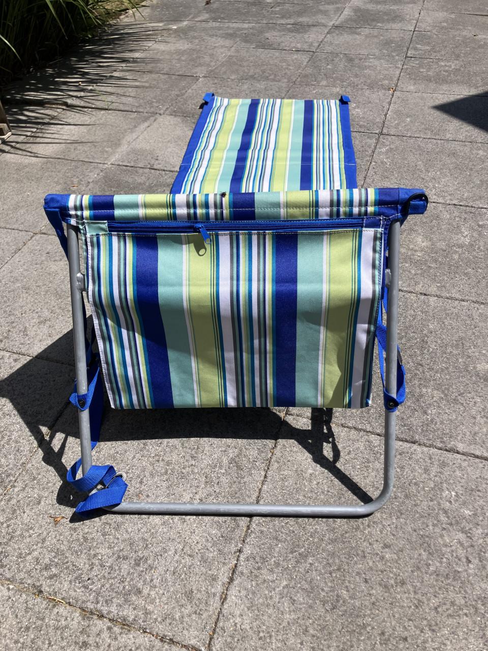 Strandstoel met rugleuning
