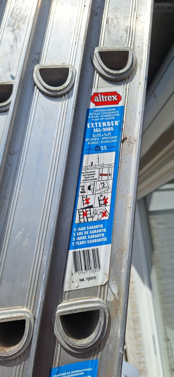 3-delige ladder Altrex Extender SGL 3080
