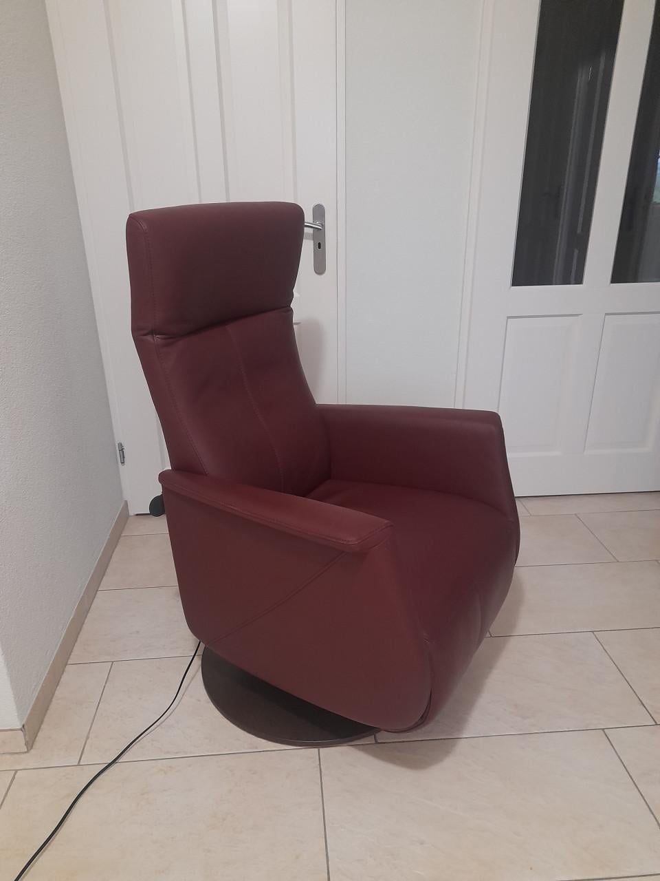 Prominent lederen Sta- op- stoel (in goede nette staat )