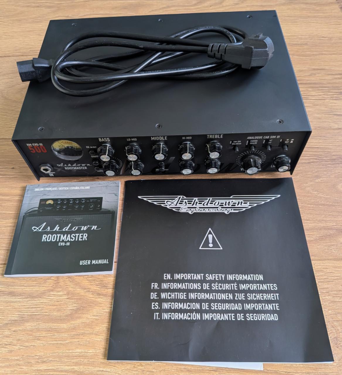 Ashdown Rootmaster 500 RM EVO III bassamp