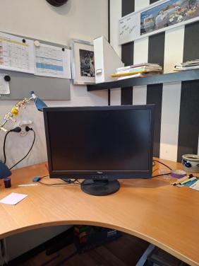 Monitor 22 inch van fujiTSU- Siemens met aansluit kabel.