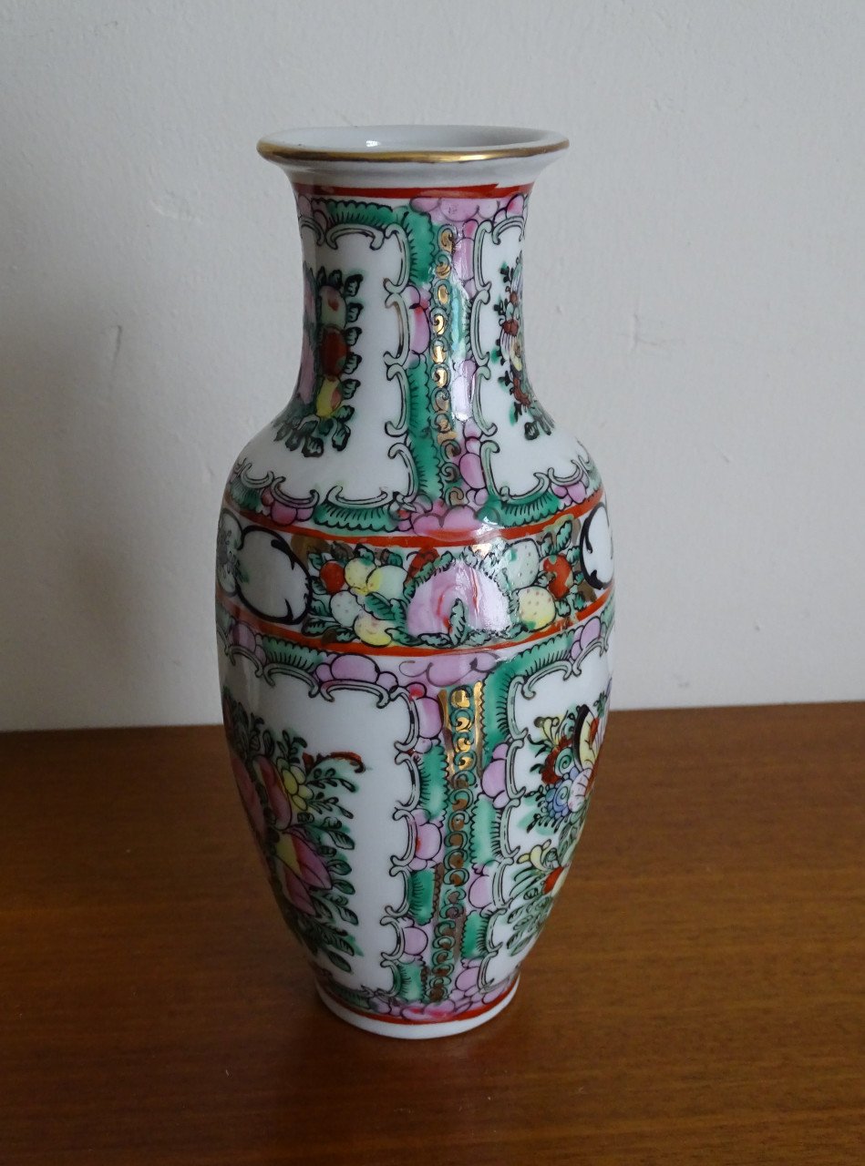 Vaasje China Famille Rose Porselein Chinees Vlinders