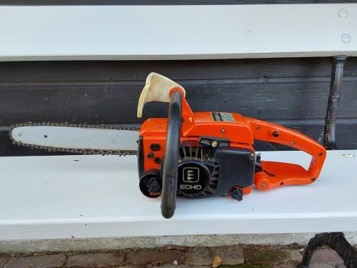 Kettinzaag, benzine, merk Echo