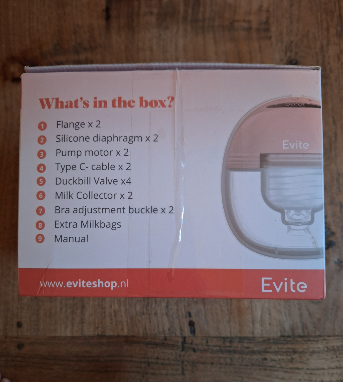 Z.g.a.n. Evite handsfree borstpomp