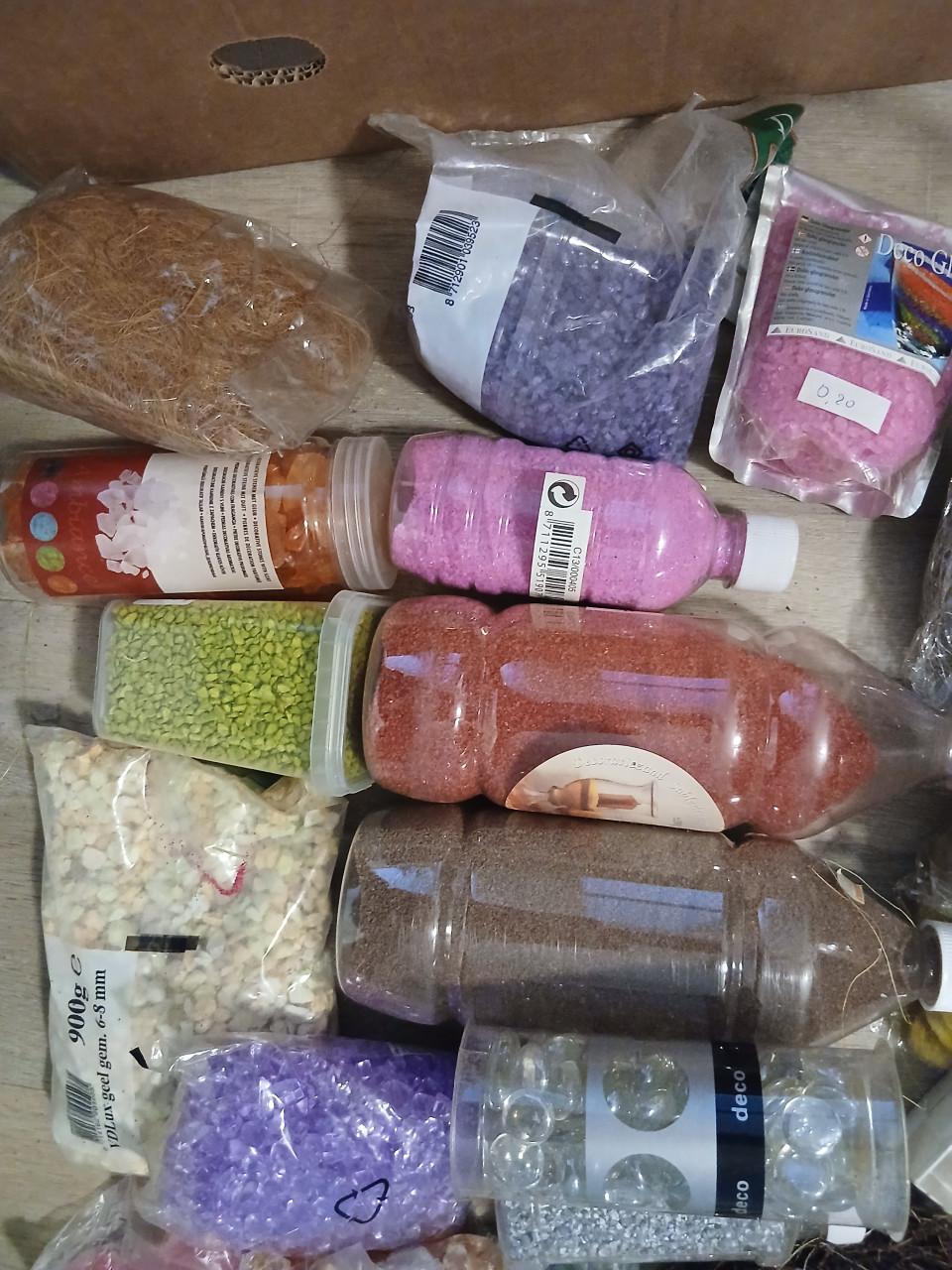 Decoratiezand/stenen e d.