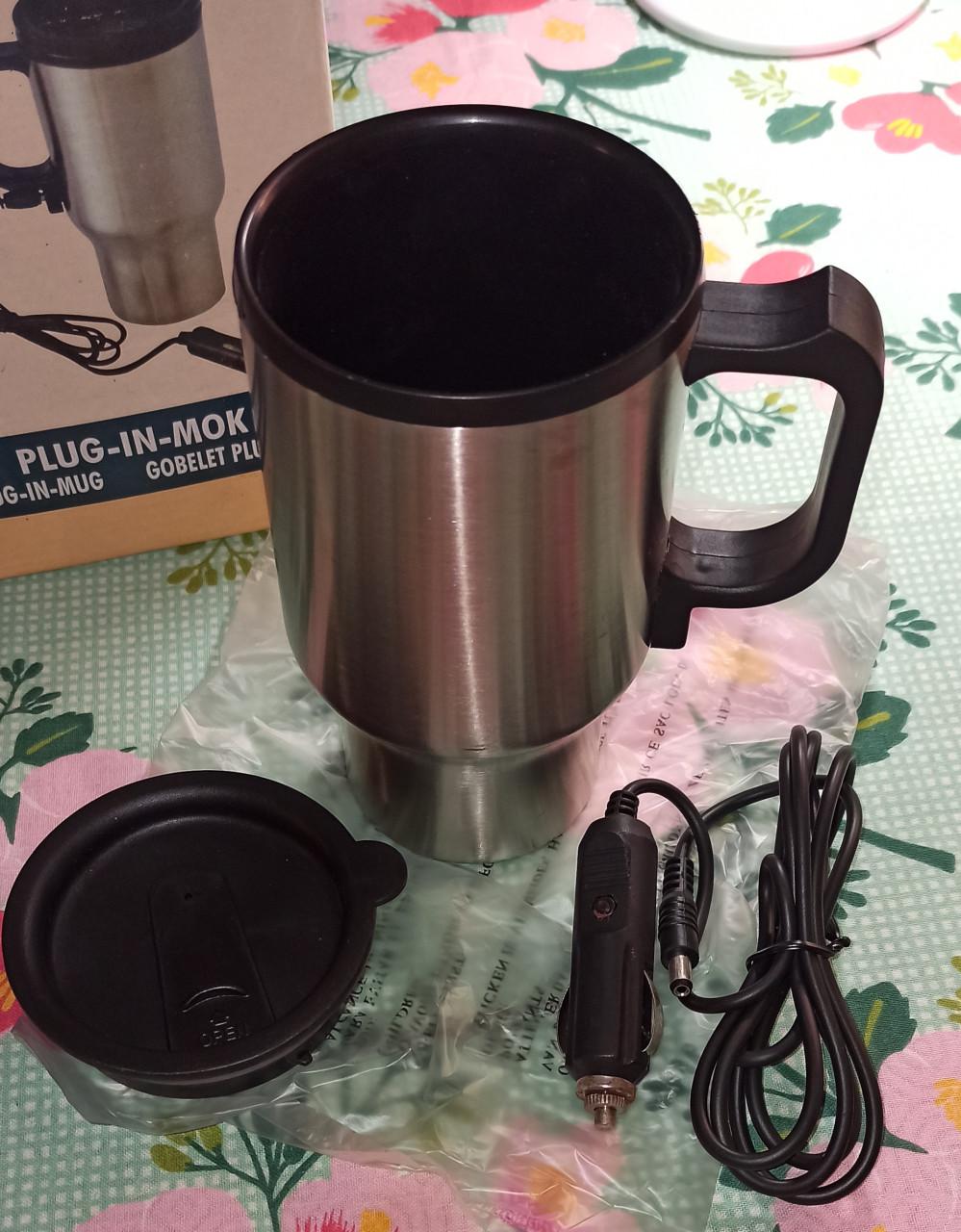 Plug-in-mok auto reizen elektrische beker, 12V